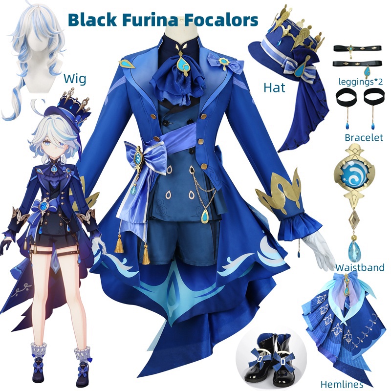 Furina Cosplay Costume Wig Hai - Violet Evergarden Dress review and price
