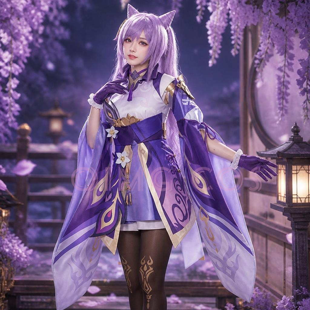 Genshin Impact Keqing Cosplay  - Anime Cosplay In Chinese review and price