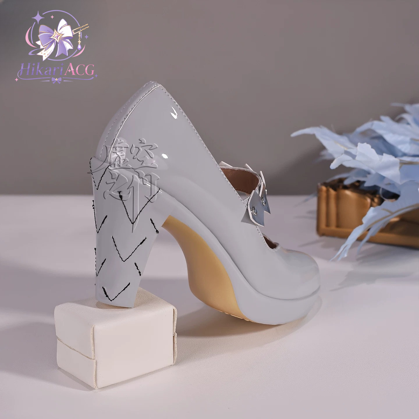 Silver White High Heels Zenles - Cosplay Anime Shoes review and price