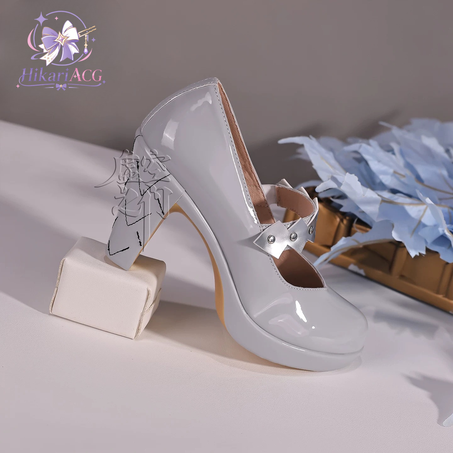 Silver White High Heels Zenles - Cosplay Anime Shoes review and price