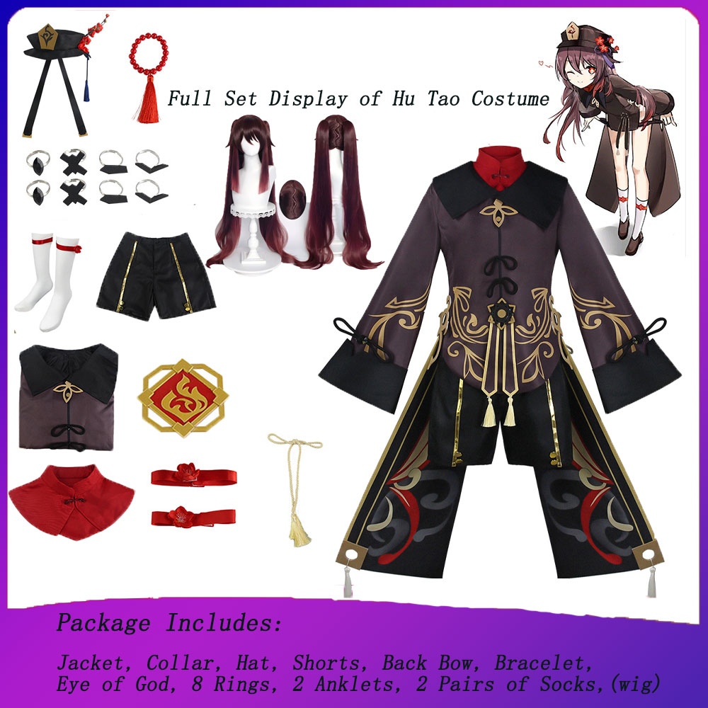 Hutao Cosplay Femme Halloween  - Anime Cosplay Mujer review and price