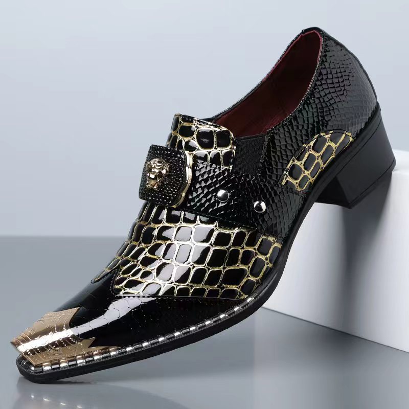 Men's Snake Print Brogue Oxfor - Anime Cosplay Simple review and price