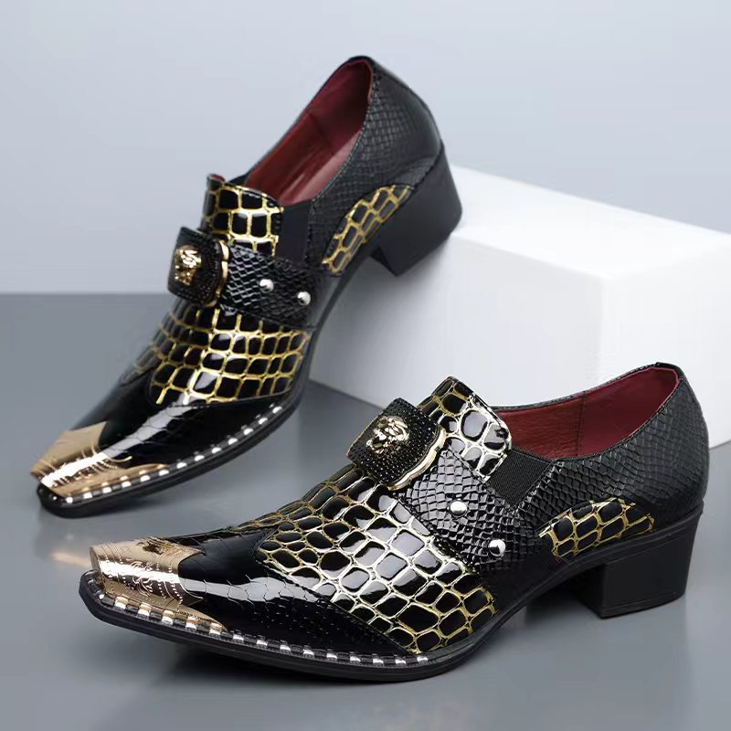Men's Snake Print Brogue Oxfor - Anime Cosplay Simple review and price
